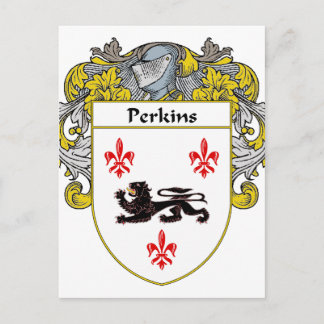 Cartão Postal Perkins Casaco de Braços/Proteção Familiar (Mantle