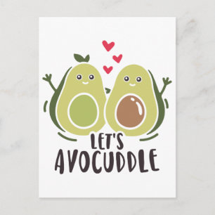 Cartão Postal Permite Avocuddle Postcard Designer