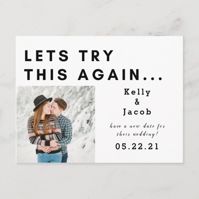 Cartão Postal permite que isto altere novamente a data (Frente)