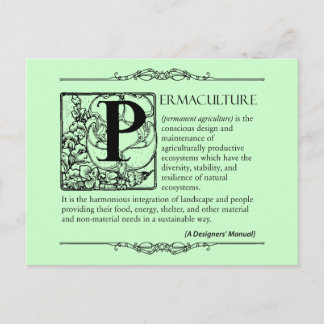 Cartão Postal Permultura - Definição (3) - Preto
