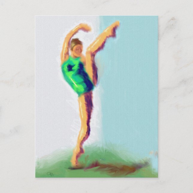 Cartão Postal Perna Dançarina Arte Aumentada (Frente)