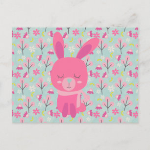 Cartão Postal Pernalas e Flores Rosa