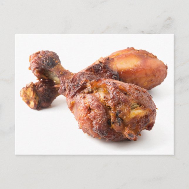 Cartão Postal Pernas de frango torradas (Frente)