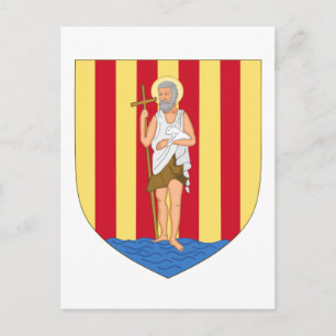 Cartão Postal Perpignan Casaco das Armas