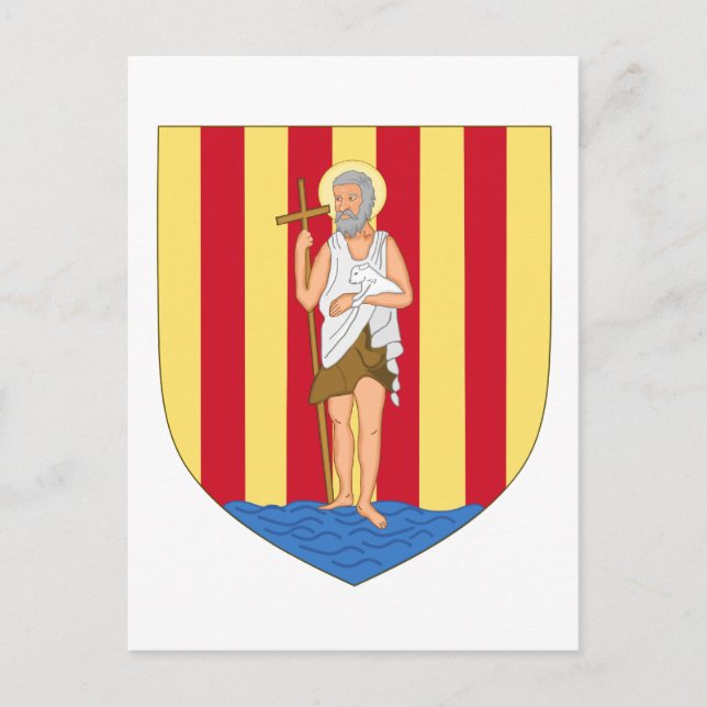 Cartão Postal Perpignan Casaco das Armas (Frente)