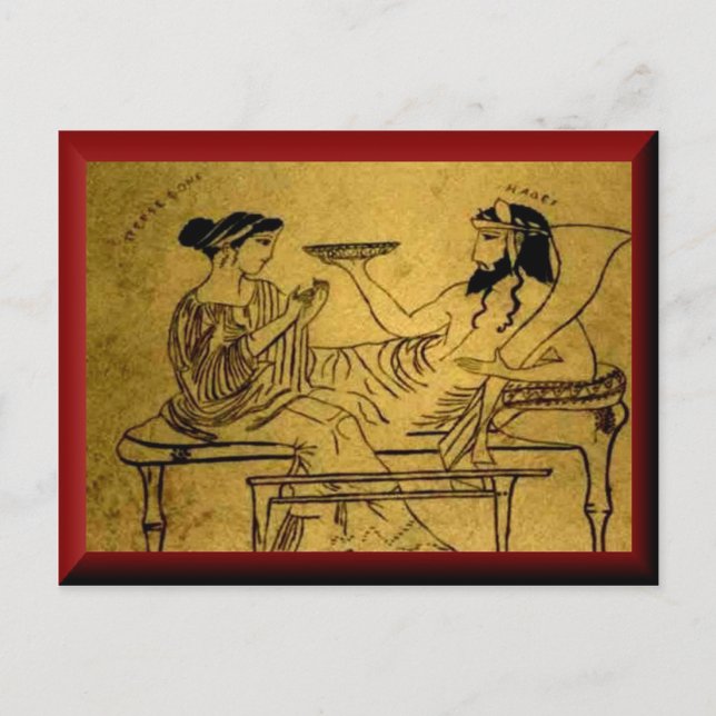 Cartão Postal Persefone e Hades (Frente)