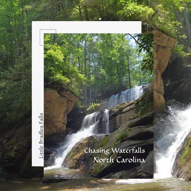 Cartão Postal Perseguindo Waterfall North Carolina Mountain Phot (Criador carregado)