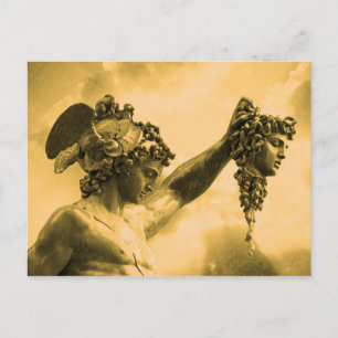 Cartão Postal Perseu vs Medusa