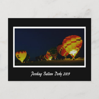 Cartão Postal Pershing Balloon Derby 2009