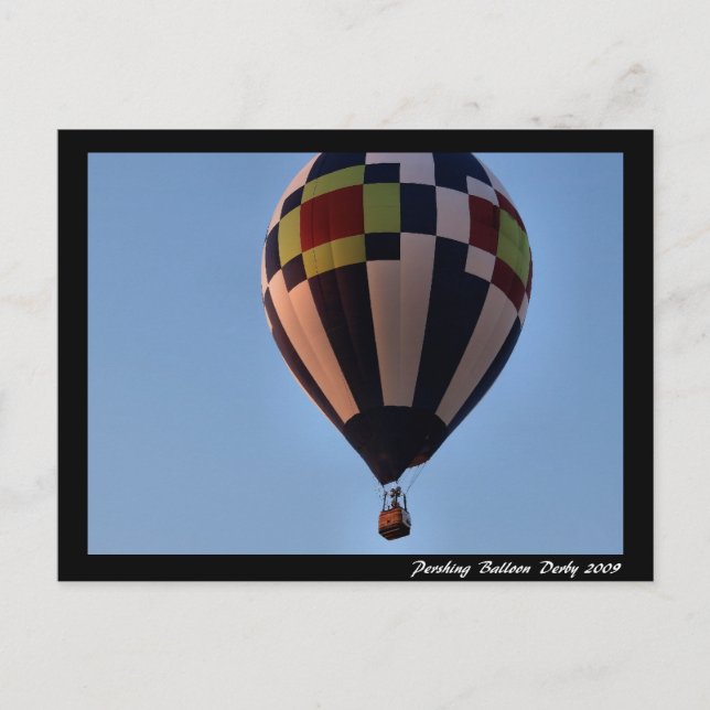 Cartão Postal Pershing Balloon Derby 2009 (Frente)