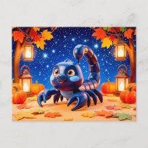 Personagem Cute 3D do Zodíaco Escorpião