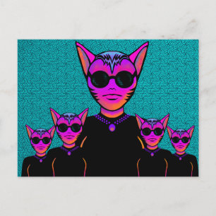 Cartão Postal Personagem felina