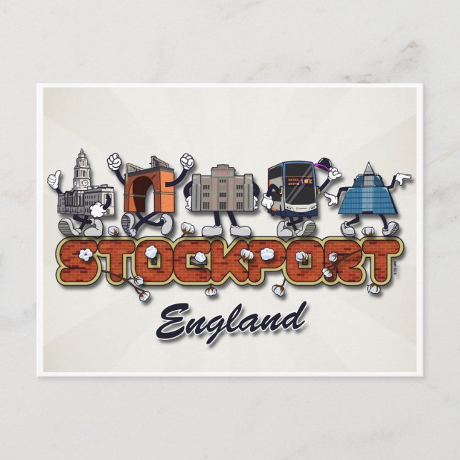 Cartão Postal Personagens de desenho animados de armazenamento (Frente)