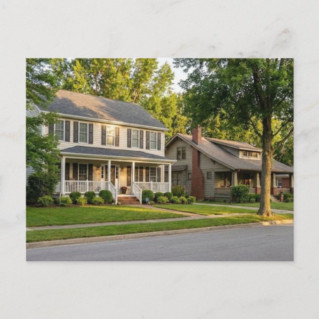 Cartão Postal Personalise New Home Announcement Postcard (Frente)