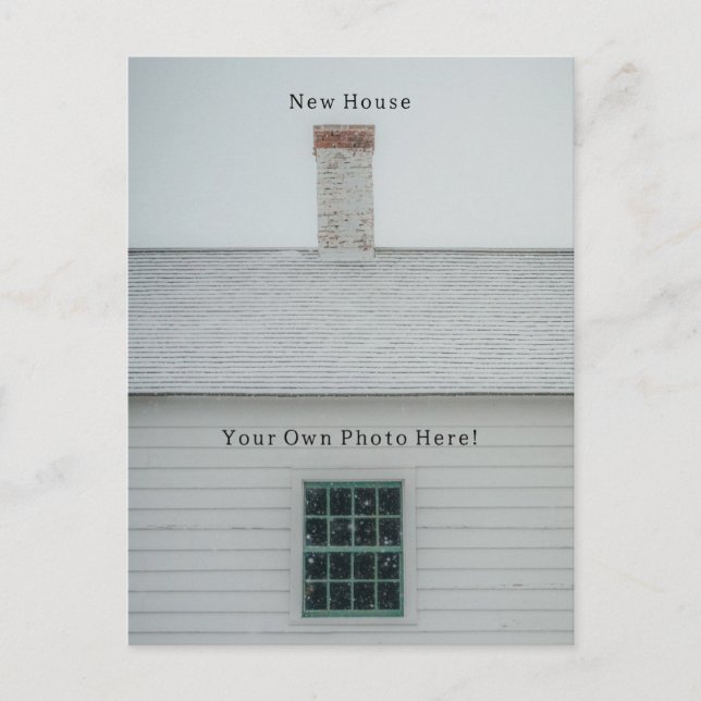 Cartão Postal Personalised Photo Moving House New Home Card. (Frente)