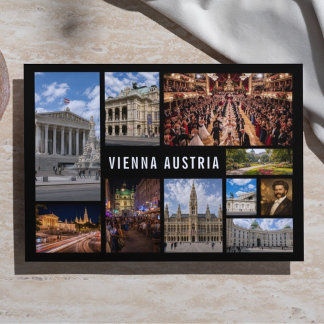 Cartão Postal Personalisierte Wien Österreich Foto-Collage