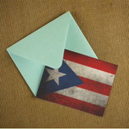 Cartão Postal Personalização da Imagem de Sinalizador Porto Rico