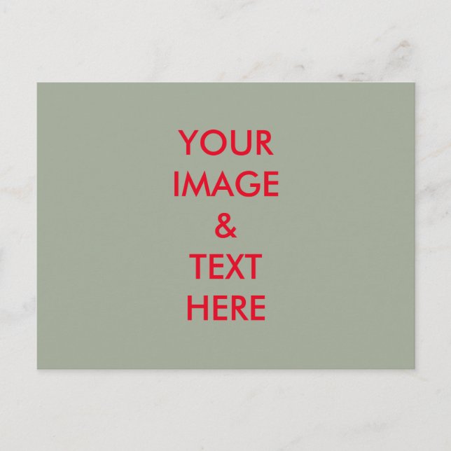 Cartão Postal Personalizada Personalizada Sua Própria Foto (Frente)