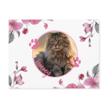 Cartão postal personalizado com foto de animal de 