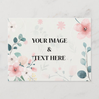 Cartão Postal Personalizado com Sua Própria Foto & Texto