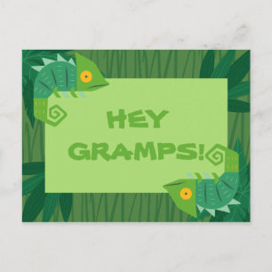 Cartão Postal Personalizado - Conexões do Camaleão Verde
