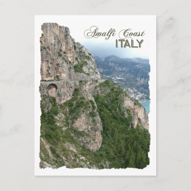 Cartão postal personalizado da Costa Amalfi (Frente)