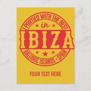 Cartão postal personalizado da Espanha IBIZA