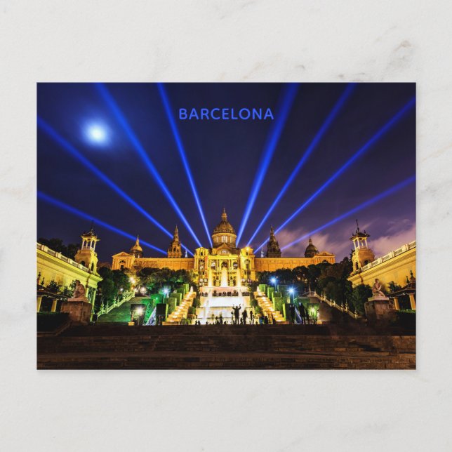 Cartão postal personalizado de Barcelona (Frente)