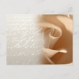 Cartão postal personalizado de casamento Rose Crea