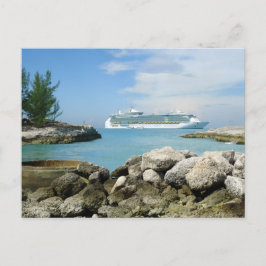 Cartão postal personalizado de navio de cruzeiro n