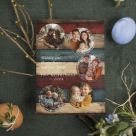 Cartão postal personalizado de Páscoa com colagem