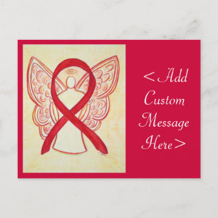 Cartão postal personalizado do Angel de sensibiliz