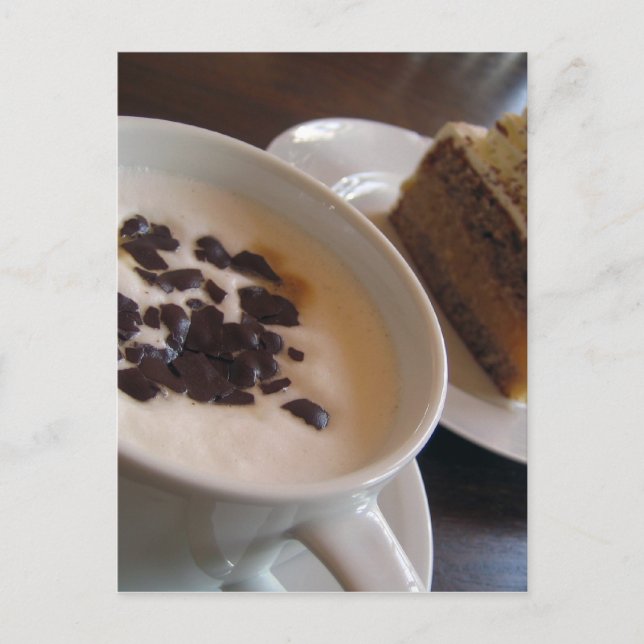 Cartão postal personalizado do café (Frente)