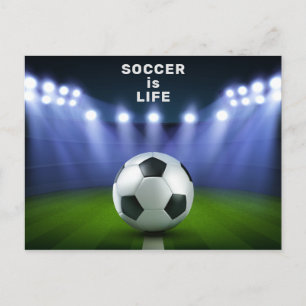 Cartão postal personalizado do estádio de futebol