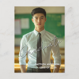Cartão-postal Personalizado do formando e Convite