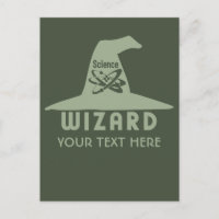 Cartão postal personalizado do Science Wizard