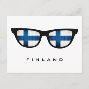 Cartão postal personalizado do Shades Finlandês