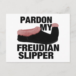 Cartão postal personalizado do Slipper Freudiano
