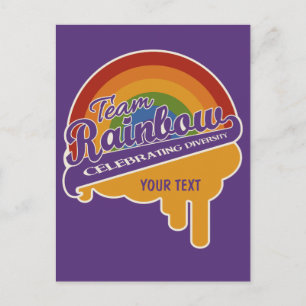 Cartão postal personalizado do Team Rainbow