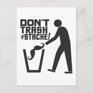 Cartão postal personalizado do Trash Stache