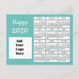 Cartão Postal Personalizado Feliz 2020 Novo Ano Personalizado