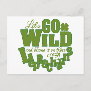 Cartão postal personalizado Leprechaun