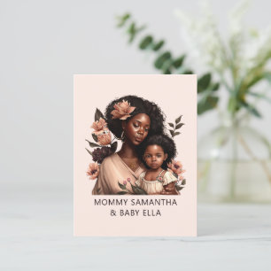 Cartão Postal Personalizado Mãe e Filha Negras (21)