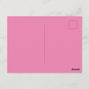 Cartão Postal Personalizado Marca Rosa Padrão Imagem Perfeita