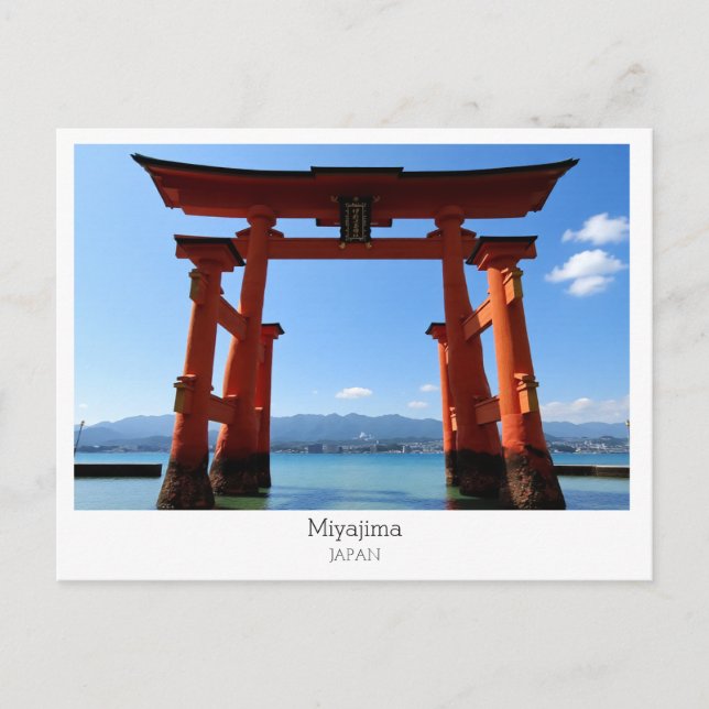Cartão Postal Personalizado, Miyajima, Japão (Frente)