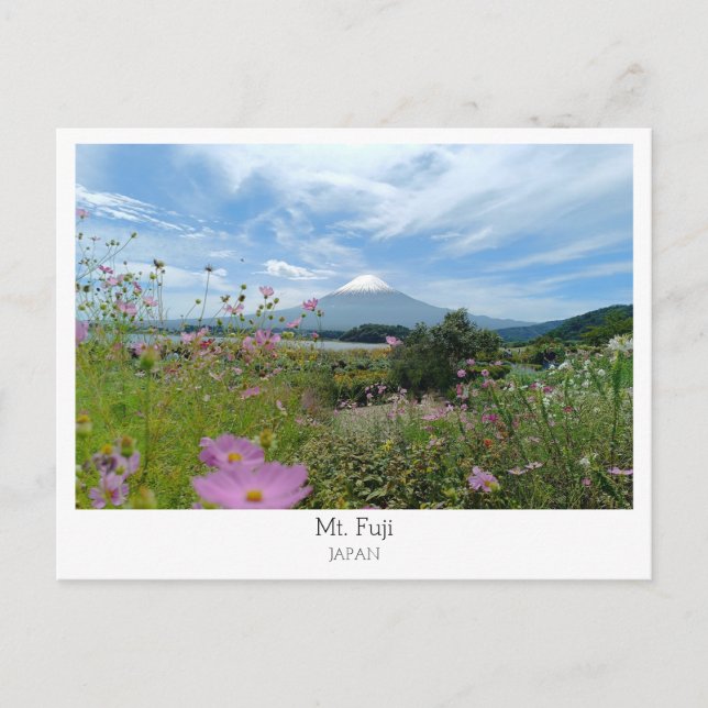 Cartão Postal Personalizado, Monte Fuji, Japão (Frente)