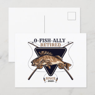 Cartão Postal Personalizado Oficialmente Aposentado Aposentadori