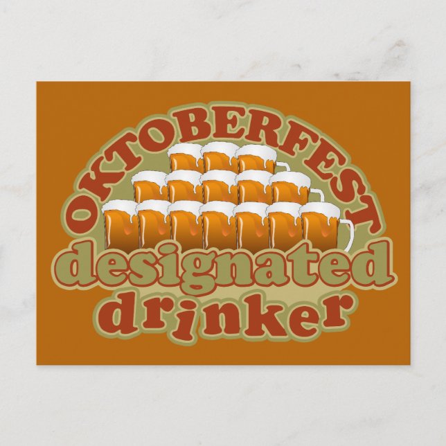 Cartão postal personalizado OKTOBERFEST (Frente)