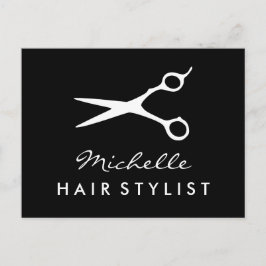 Cartão postal personalizado para cabeleireiro para