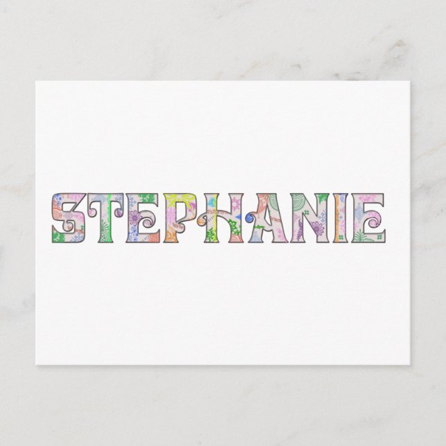 Cartão Postal Personalizado para Stephanie (Frente)